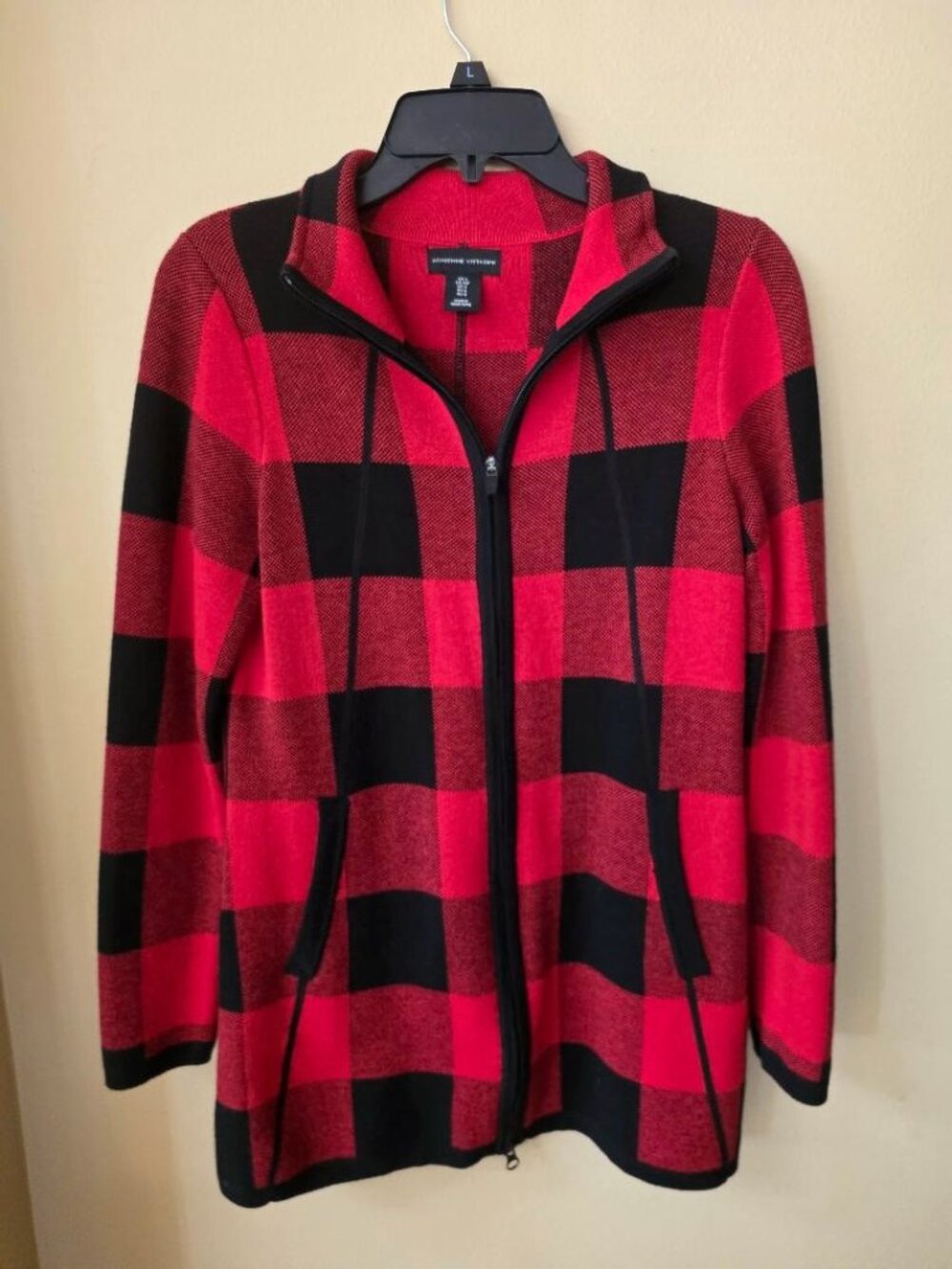 Adrienne Vittadini Buffalo Plaid Jacket